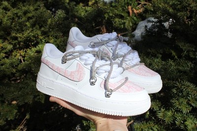 Air Force Pink Monogram Rope Lace Edition – Women's Luxury Custom Air  Force 1s