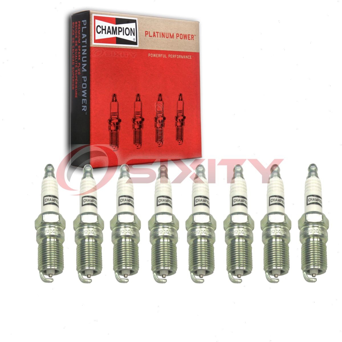 8 pc Champion Platinum Spark Plugs for 1993-1998 Lincoln Mark VIII 4.6L V8 rk