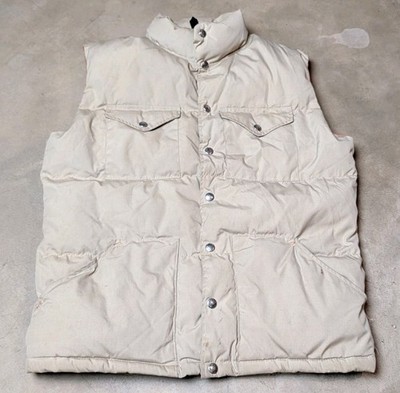 Vintage 70s The North Face Adult Medium Puffer Down Vest Snap