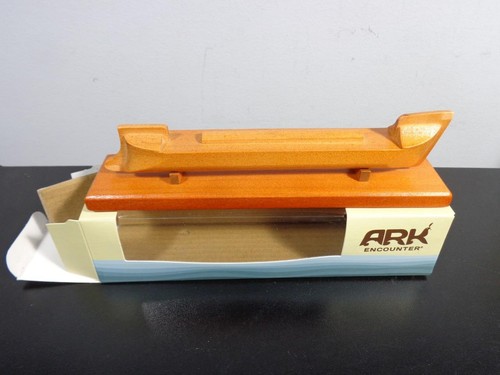 ARK ENCOUNTER 7 INCH WOOD REPLICA MODEL OF NOAH'S ARK NEVER DISPLAYED OUT OF BOX