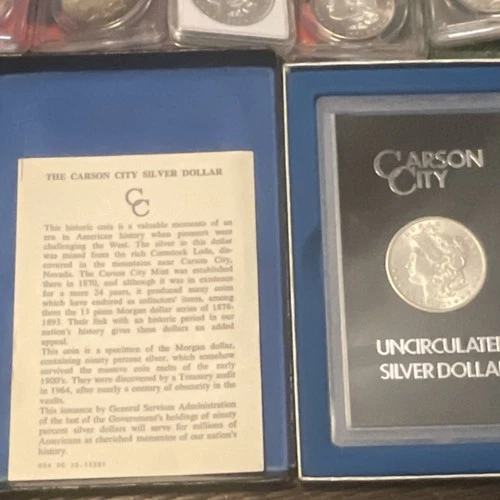 1883 Carson City Morgan Dollar Uncirculated Silver $1 GSA Holder