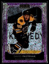 2021-22 O-Pee-Chee Platinum Violet Pixels #194 David Pastrnak /299