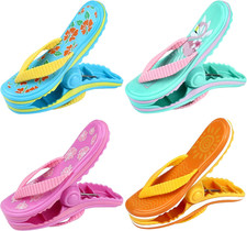 Towel Clips for Sun Loungers 4 Pcs Beach Towel Clips Multicolor Large Plastic La