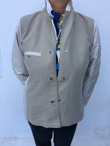 MAX MARA JACKET SIZE 12 Beige Cotton mix VINTAGE RRP £350 - Picture 10 of 12