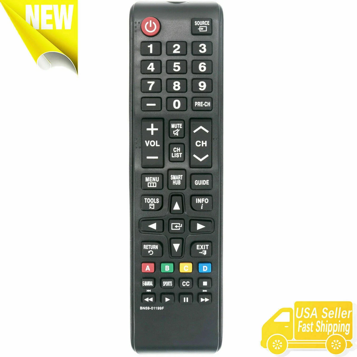 For Samsung BN59-01199F Remote Control, Works most standard Samsung Remote  Control 