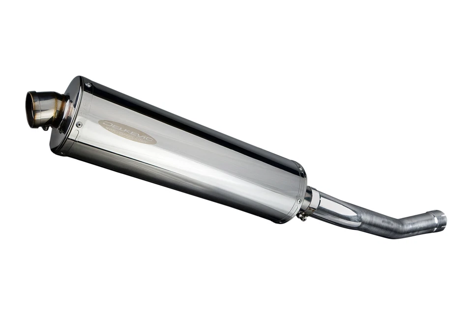 Kit silenciador escape acero inoxidable ovalado Kawasaki Concours 14 GTR1400 08-21 SlipOn 18" Foto 2 de 4