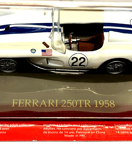 Colección Ferrari 1/43 Ferrari 250TR 1958 Nº22 Blanco Modelo Coche Revista Nº11 - Imagen 2 de 24