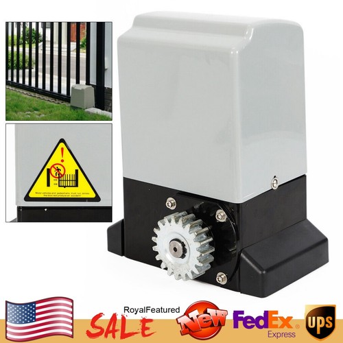 Electric Automatic Sliding Gate Opener 1400Lbs Motor Remote Kit 220V 370W New