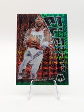 Damian Lillard 2022-23 Panini Mosaic Elevate Green Prizm #17 Trail Blazers
