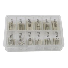 Spring Bars Assortment 100Pcs Tray for Watch Straps Bands Size:8mm-19mm