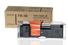 Kyocera TK-18 Toner black, OVP geöffnet, TONER UNBENUTZT