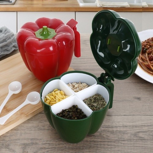 with Seasoning Spoon Sugar Storage Box Condiment Container Dining Room - Picture 6 of 14