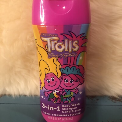 Trolls Band Together 3-in-1 Body Wash Shampoo&Conditioner 8floz  