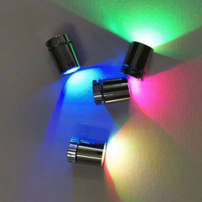 10pc LED small lamp tube rotary switch electroplating light monochrome, white