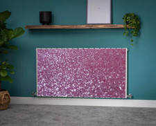 Sequin Pink Glitter Magnetic Radiator Cover - simple Fit - upto 7ft length