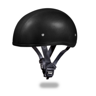 Daytona Helmets Skull CAP Leather Covered M/C DOT Approved Motorcycle Helmet
