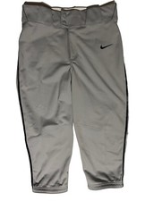 Nike Baseball Pants Men  s Small Vapor Select High Piped Gray BQ6437 New   