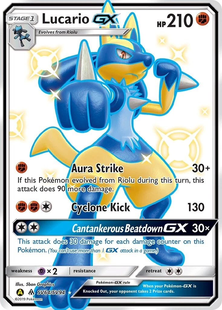 Lucario GX Pokémon TCG Cards for sale | eBay