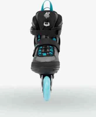 K2 Skates ALEXIS 80 ALU Inline Skates Damen grau - cyan Größe EU: 41.5