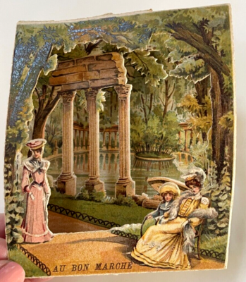 Lovely 1900 3-D French Trade Card 