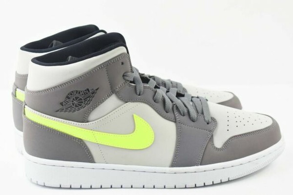 jordan 1 mid grey volt