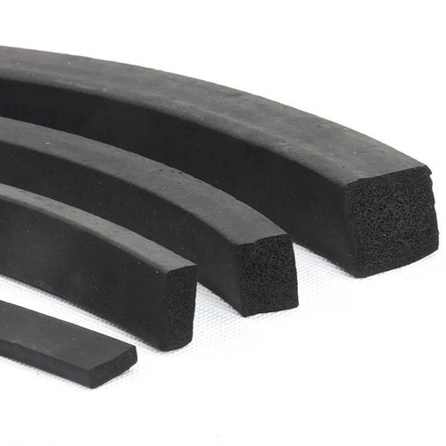 Black EPDM Rubber Foam Sponge Square Sealing Strip 3-50mm Thick 10-60mm Width - Picture 4 of 7