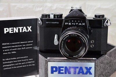 Asahi Pentax Spotmatic Black SLR Film Camera + SMC TAKUMAR 55mm f/1.8［Near Mint]