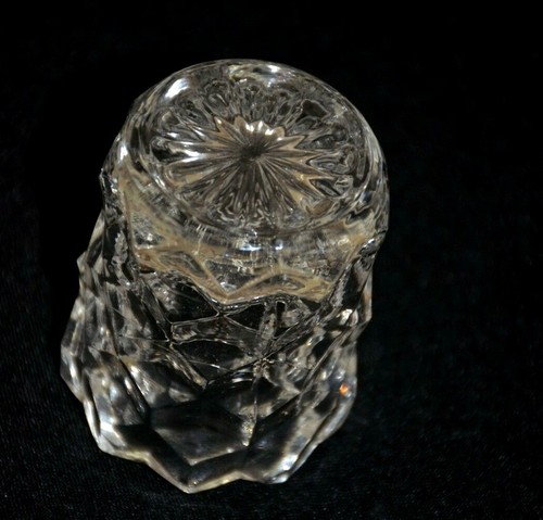 LOT 2 Fostoria American Cube Toothpick Holder & Taper Candle Holder EXCELLENT - Picture 8 of 11