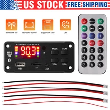 2x25W Amplifier Bluetooth 5.0 MP3 Player Decoder Board 12V Car FM Speaker/Module