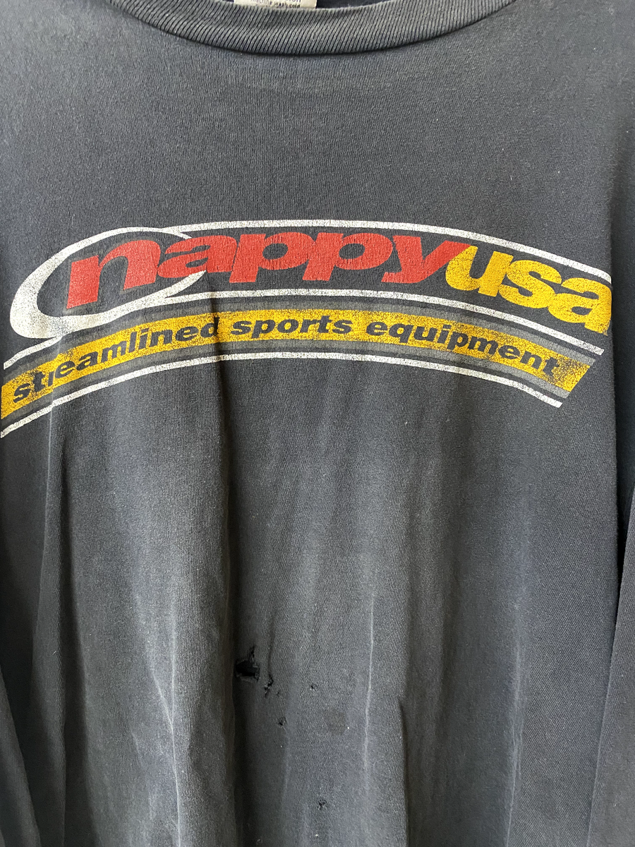 Vintage Rap HIP HOP NAPPY Distressed Thrashed Sports Equipment