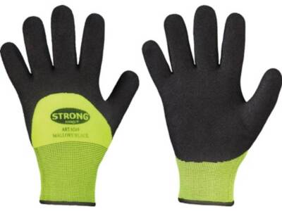 STRONGHAND 0249-10 Kälteschutzhandschuhe Mallory/Black Größe 10 schwarz/gelb EN