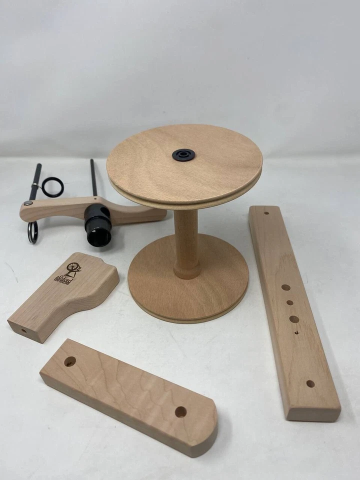 Ashford Spinning Kiwi Super Flyer Grande 27 mm Madera Natural Lana de Lujo Foto 4 de 4