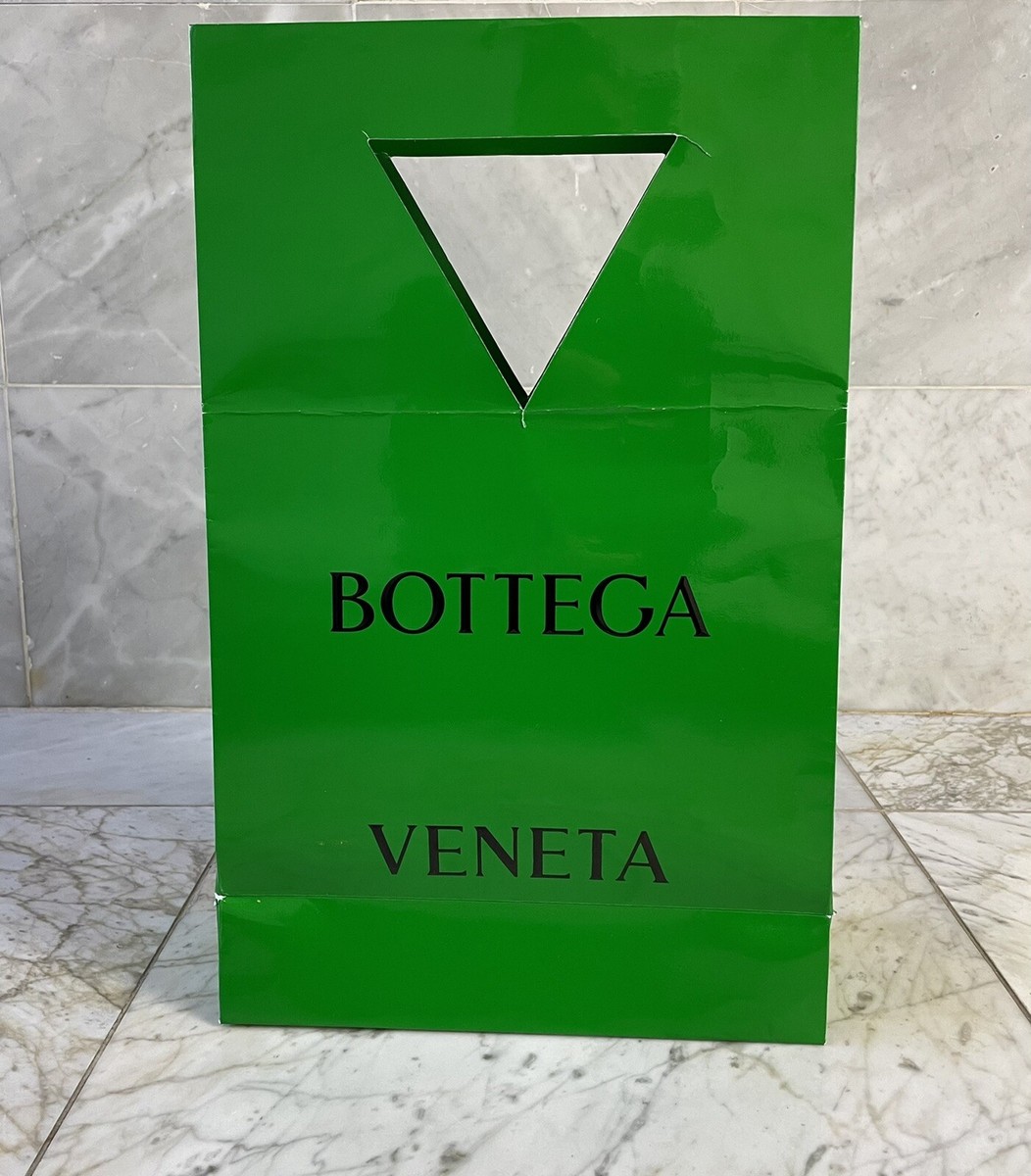 Authentic Bottega Veneta Green Paper Shopping Gift Bag 19