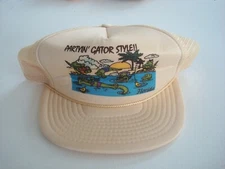 NOVELTY FUNNY JOKE FLORIDA GAT SNAPBACK GOLF BEACH  DEADSTOCK HAT CAP VINTAGE x2