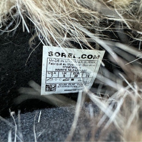Sorel wasserdicht Joan of Arctic Fellbesatz Schnee Winterstiefel Größe 7 Einzelhandel 240 $ - Bild 13 von 16