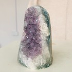 589g Natural Amethyst geode quartz cluster crystal specimen Healing D1