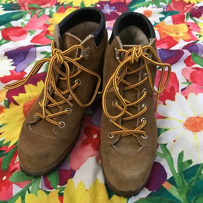 Vintage Red Wing Shoes Suede Leather Vibram Lace Up Boots 5  display picture 2