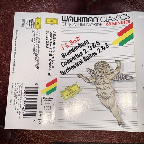 J.S. BACH Brandenburg Concertos 2,3, 5 KARL RICHTER Deutsche Grammophon cassette - Picture 3 of 6
