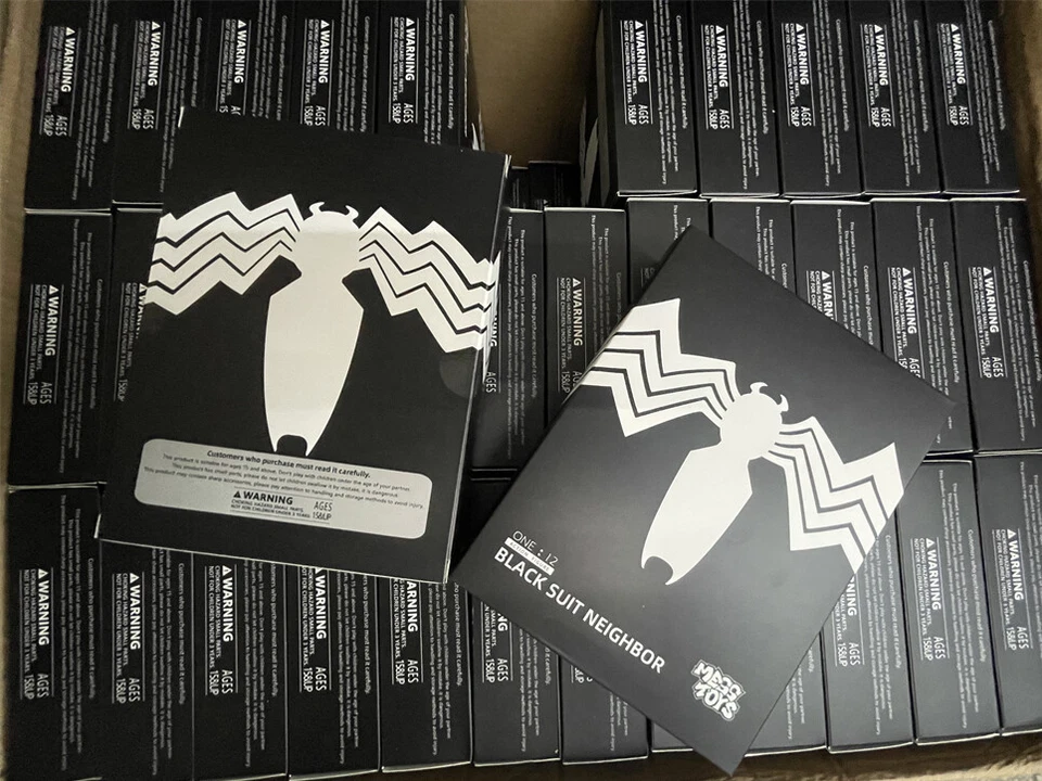 CT Toys Messtoys Symbiote Spider-Man Black Spider Action Figure Boxed (US STOCK) - Image 4 of 4