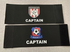 Image of CAPTAIN'S ARMBAND WITH CLUB CREST, TEXT or BOTH. JUNIOR SIZED U6's to U11's