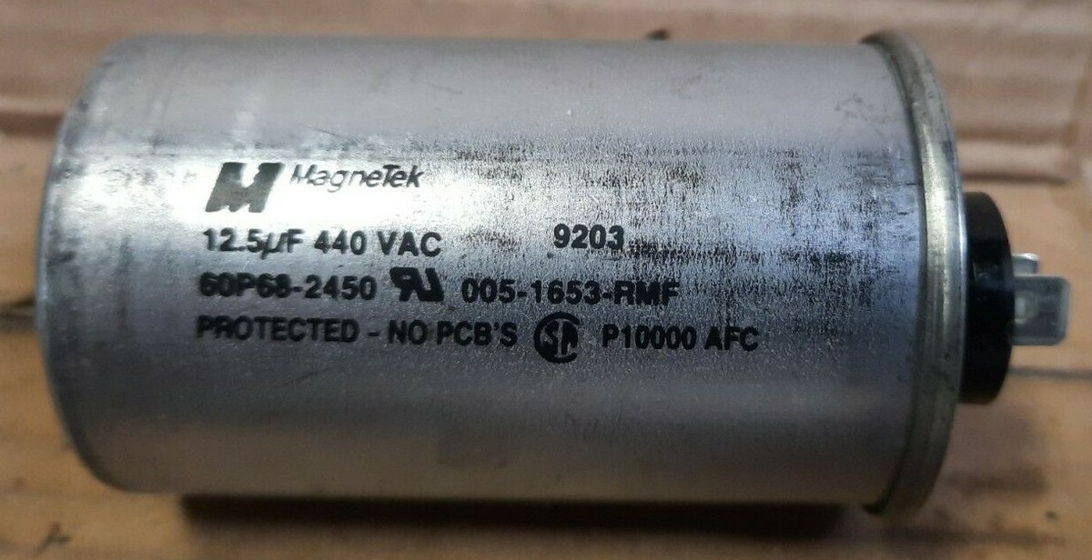 NOS* MAGNETEK #2450 CAPACITOR, 12.5MFD, 440VAC J219 | eBay NOS* MAGNETEK #2450 CAPACITOR, 12.5MFD, 440VAC J219 | eBay