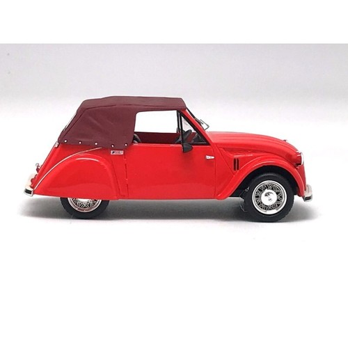 CITROEN 2CV SARHY CABRIOLET fermé Rouge de 1954 au 1/43 de FRANSTYLE 0019 - Picture 3 of 6