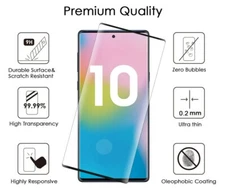 Lot Full Cover Tempered Glass Screen Protector For Samsung Galaxy S10+ S10e N10