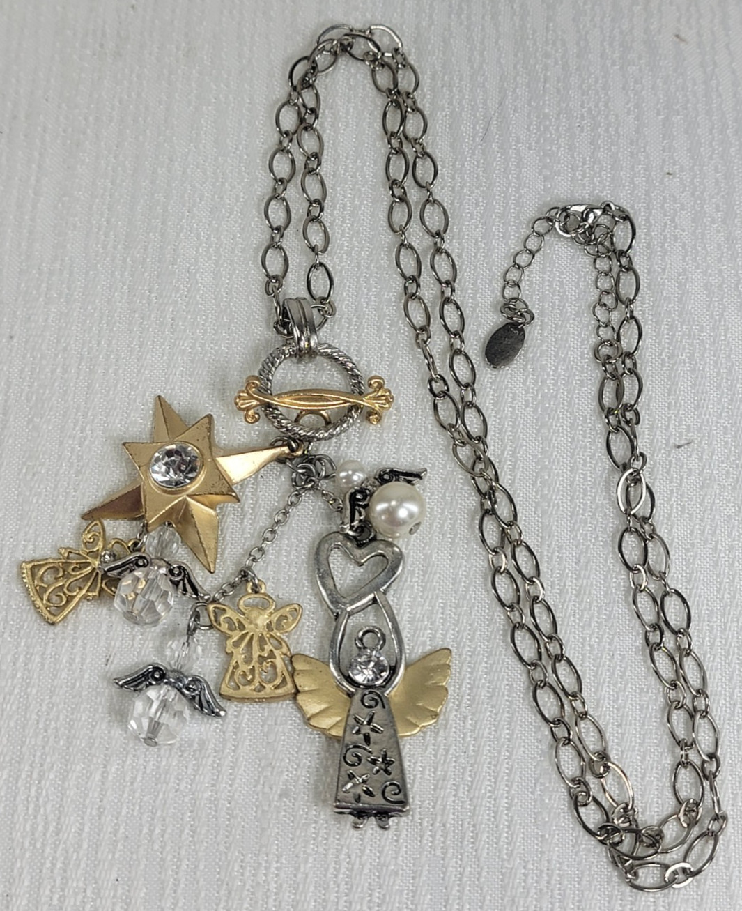 Toggle Chain Necklace Charms Interchangeable Hall… - image 5