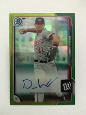 Drew Ward AUTO #12/99 GREEN Chrome Refractor 2015 Bowman Baseball