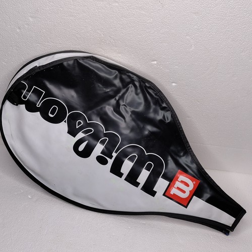 Vintage Wilson Tennis Racket Head Cover (only) Black and White - Picture 2 of 4