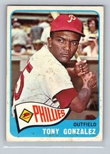 1965 Topps Tony Gonzalez #72 - Philadelphia Phillies
