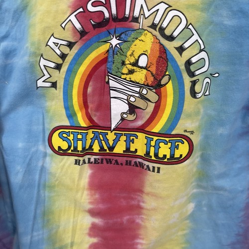 Matsumoto’s Shave Ice Hawaii Shirt Kids Youth Large 10/12 Tie Dye Haleiwa Hawaii - Picture 7 of 9