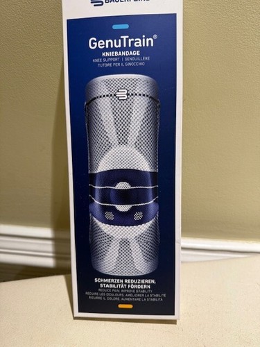 Bauerfeind GenuTrain Kniebandage Gr. 5 Titan *gebraucht.