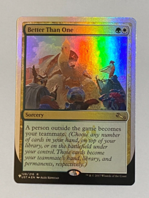 MTG Unfinity Magic the Gathering The List Silver Foil Better Than